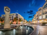 Binz Hauptstrasse bei Nacht